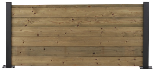 Lame de clôture pin "Neva" - L. 1,80 m x 14,5 cm x Ép 21 mm - Blooma - Brico Dépôt