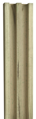 Demi-poteau pin double rainure traité autoclave classe 4 "Lemhi" - H. 2,40 m. Section : 90 mm x 45 mm - Blooma - Brico Dépôt