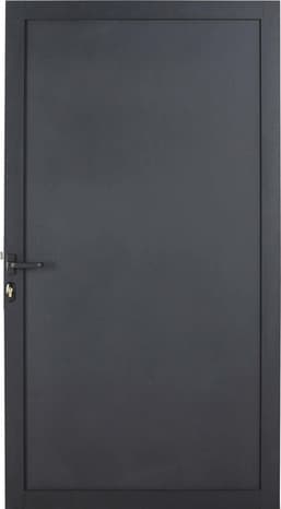Porte aluminim gris foncé "Neva" - L. 0,90 x H. 1,70 m - Blooma - Brico Dépôt