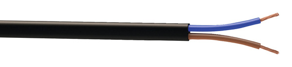 Câble électrique H03VVH2F 2 x 0,75 mm² noir - 5 m - Nexans - Brico Dépôt