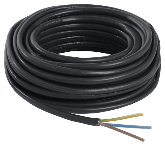 Câble électrique H05VVF 3G1,5mm² noir - 5 m - Nexans - Brico Dépôt