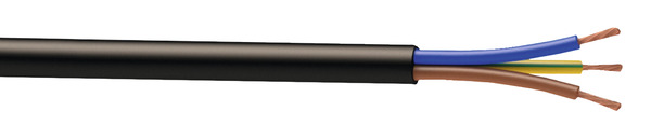 Câble électrique H05VVF 3G1,5mm² noir - 25 m - Nexans - Brico Dépôt