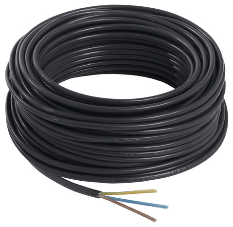 Câble électrique H05VVF 3G1,5mm² noir - 25 m - Nexans - Brico Dépôt