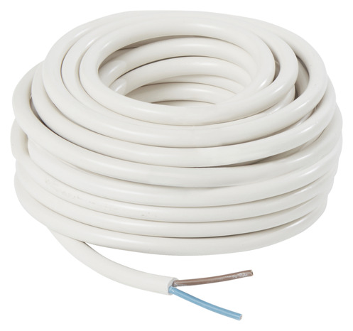 Câble souple blanc H05VVF 2 fils L. 10 m - Nexans - Brico Dépôt