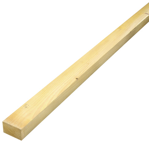 Demi-chevron en bois d'épicéa Section 38x63 mm. long 3 m. Traité classe 2. - Brico Dépôt