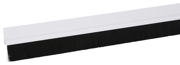 Bas de porte adhésif en PVC blanc avec brosse - L. 1 m x Ép. 25 mm - Diall - Brico Dépôt