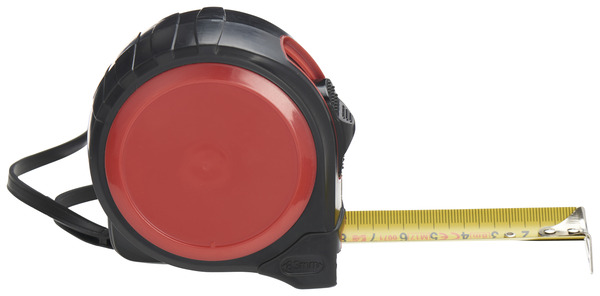Mètre ruban 8 m (MS43) noir et rouge - Brico Dépôt