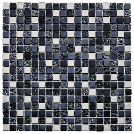 Mosaïque "Milaino" noir - l. 30 x L. 30 cm - Colours - Brico Dépôt