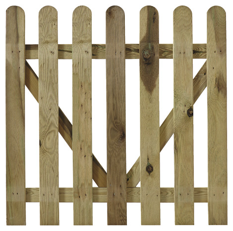 Portillon en bois pour pallissade "Mekong" - L. 1 m x H. 1 m - Blooma - Brico Dépôt