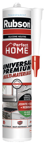 Mastic Perfect Home Universal Premium transparent cartouche 280 ml - Rubson - Brico Dépôt