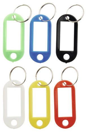 12 porte-clés étiquettes multicolores - Diall - Brico Dépôt