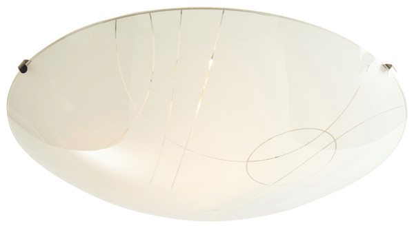 Plafonnier blanc rond avec motifs "Dius" Ø29 cm - Colours - Brico Dépôt