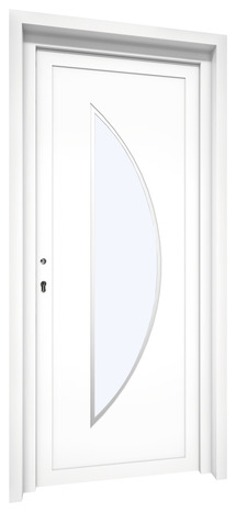 Porte d'entrée PVC "Semisphera" H. 215 x l. 90 cm droite - Brico Dépôt