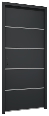 Porte d'entrée aluminium "Elbrouz" H. 215 x l. 90 cm gauche - Brico Dépôt