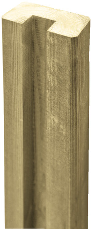 Poteau rainuré pin autoclave classe 4 - H. 1,80 m. Section : 70 mm x 35 mm - Blooma - Brico Dépôt