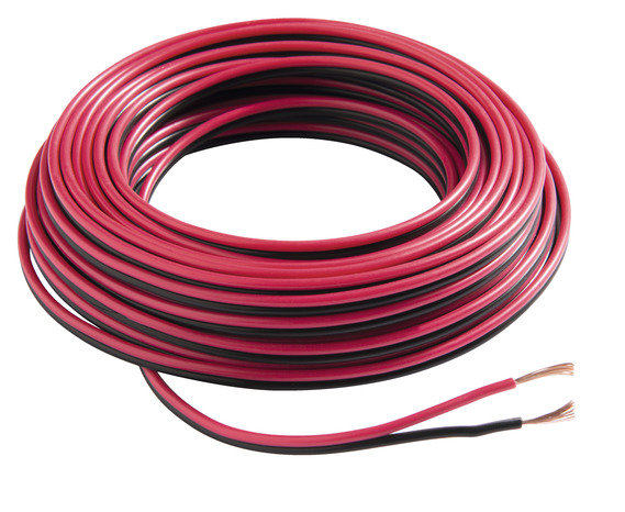 Câble HIFI 2 x 0,75 mm² noir/rouge - 5 m - Nexans - Brico Dépôt