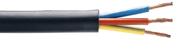 Câble électrique H07RN-F 3G1,5 mm² noir - Vendu au mètre - Nexans - Brico Dépôt