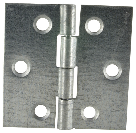 2 charnières carrées simple feuille en acier zingué - 40 x 40 x 0,9 mm - Handix - Brico Dépôt