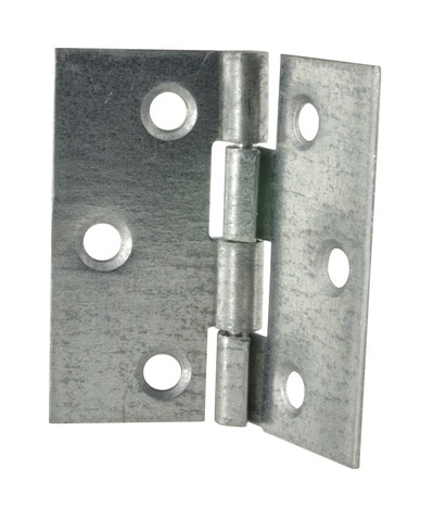 2 charnières carrées simple feuille en acier zingué - 40 x 40 x 0,9 mm - Handix - Brico Dépôt