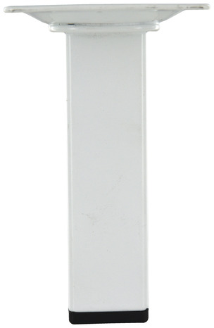 Pied carré en acier blanc H. 100 mm - Handix - Brico Dépôt