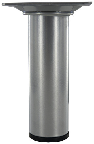 Pied rond en acier gris aluminium H. 100 mm Ø 30 mm - Handix - Brico Dépôt