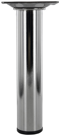 Pied rond en acier chromé Ø 30 mm H. 150 mm - Handix - Brico Dépôt