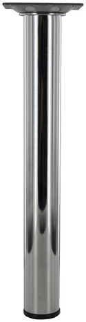 Pied rond en acier chromé Diam. 30 mm - Handix - Brico Dépôt