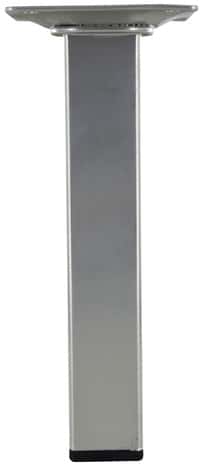 Pied carré en acier gris alu 25x25 mm H. 150 mm - Handix - Brico Dépôt