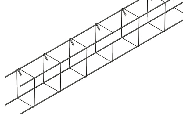 Chaînage carré pour solidarisation des murs et planchers, fondations L. 3 m, section 15 x 15 cm - Brico Dépôt