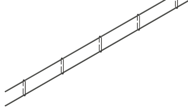 Chaînage épingle pour liaison entre les différents éléments d’un bâtiment L. 3 m, section 3 x 10 cm - Brico Dépôt