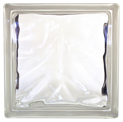 Brique de verre nuage blanc - L. 19 x l. 19 x Ép. 8 cm - 5 pièces - Brico Dépôt