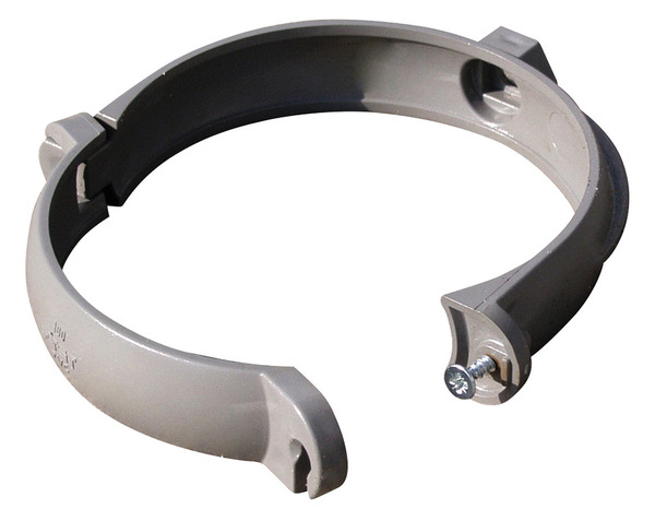 Sachet de 3 colliers de fixation pour gouttière en PVC Ø 80 mm gris - Brico Dépôt