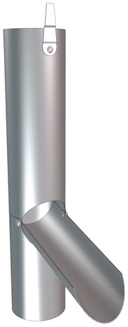 Récupérateur à clapet en zinc Ø 100 mm - Brico Dépôt