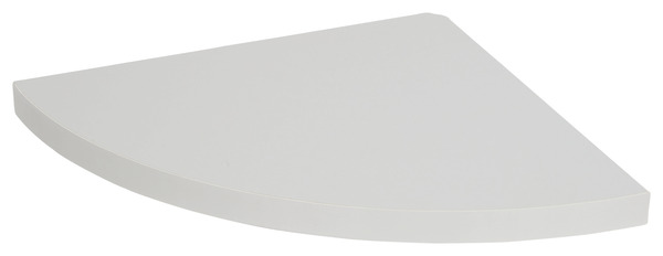 Tablette d'angle argent L. 25 x p. 25 cm - Ép. 18 mm - GoodHome - Brico Dépôt