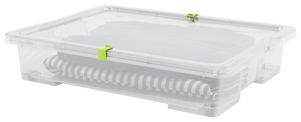 Couvercle pour boîte de rangement transparent 50 L / 138 L "Kaze" - Form - Brico Dépôt