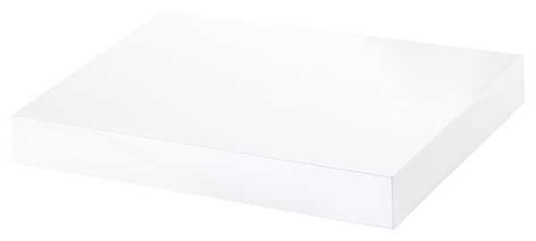 Tablette blanc gloss l. 30 cm x p. 23,5 cm - ép. 38 mm - GoodHome - Brico Dépôt