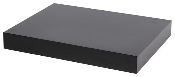 Tablette noire gloss l. 30 cm x p. 23,5 cm - ép. 38 mm - GoodHome - Brico Dépôt
