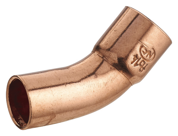 2 coudes cuivre pour tube cuivre - Ø 14 mm embouts M/F angle 45 ° - Noyon & Thiebault - Brico Dépôt
