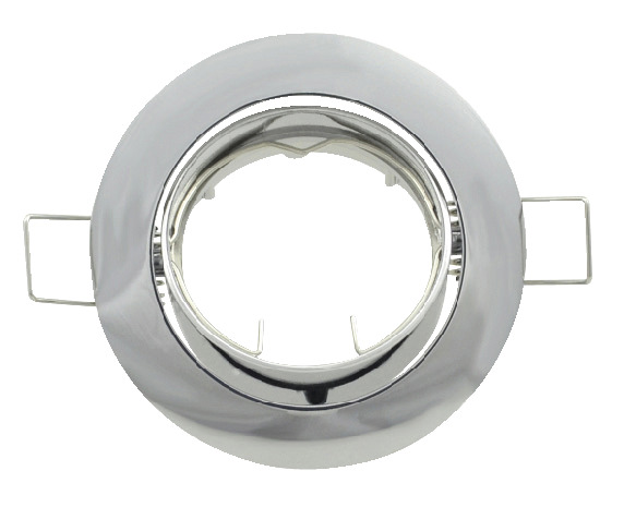 Enjoliveur en fonte d'aluminium chromé, pour ampoule 1 GU10 maxi. 50W-230V ou 1 GU5,3 maxi - Brico Dépôt