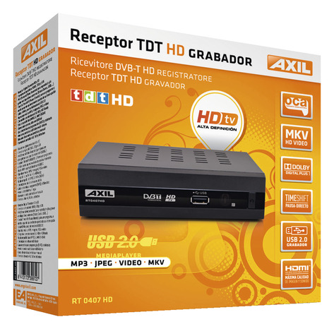 Récepteur TV haute définition pour réception TNT par antenne râteau - Brico Dépôt