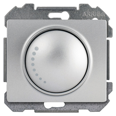 Interrupteur variateur rotatif à clipser "Delta Iris" silver 500 W - Siemens - Brico Dépôt