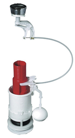 Mécanisme WC économiseur d'eau à double bouton poussoir remplissage rapide chasse d'eau 3 / 6 L - Wirquin - Brico Dépôt