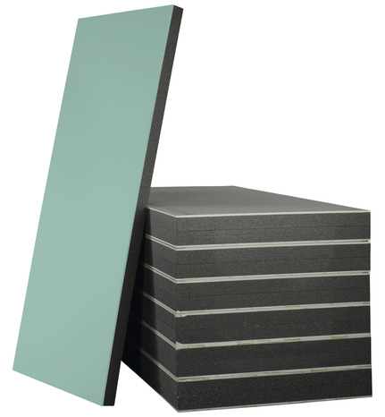 Doublage plaque de plâtre hydrofuge + polystyrène TH 32** - L. 2,5 x l. 1,2 m x Ép. 13 + 80 mm - PLANODIS - Brico Dépôt