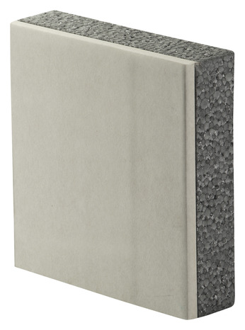 Doublage plaque de plâtre + polystyrène - L. 2,50 x l. 1,20 m x Ép. 9,5 + 40 mm - Brico Dépôt