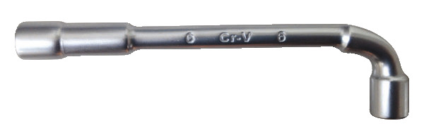 Clé à pipe débouchée 6 mm en acier au chrome vanadium - Magnusson - Brico Dépôt