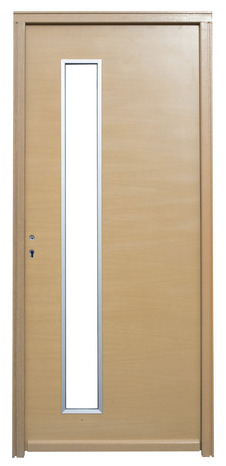Porte d'entrée bois "Meije" H. 215 x l. 90 cm gauche - Brico Dépôt