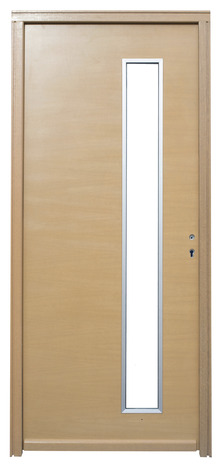 Porte d'entrée bois "Meiije" H. 215 x l. 90 cm droite - Brico Dépôt