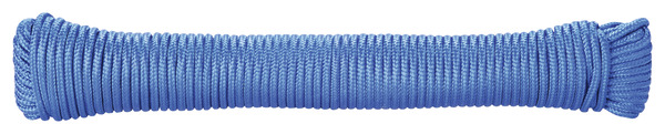 Corde tressée pp 20 m - 2,8 mm bleu - Diall - Brico Dépôt