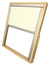 Store occultant beige pour fenêtre de toit - H. 78 x l. 55 cm - Site