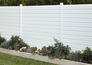 Lame de clôture persienne PVC blanc - L. 1,80 m x l. 14 cm x Ép. 30 mm